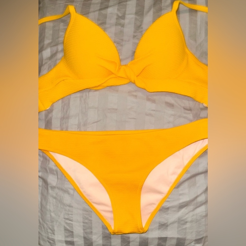 Vibrant yellow Sun and Shore Bikini